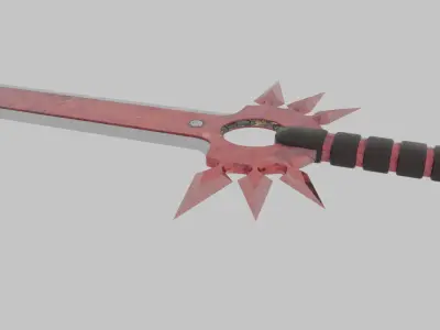 Red Edge Sword 3D model