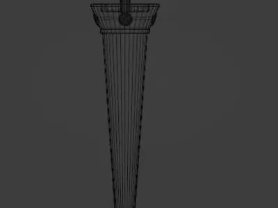 Medieval Lancer Low-poly 3D model