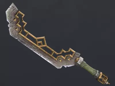 Ancient sword Low-poly 3D model purchase