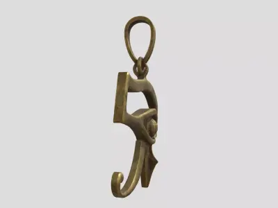 Decorative Golden Eye 3D model
