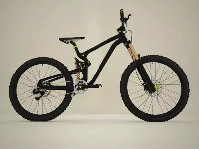 Mountain bike MTB bicycle 3D model
