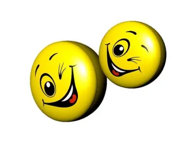  Emoticons Collection in cartoon style 3D model