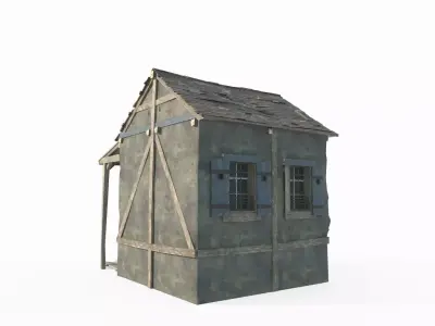 18th century architectural houses 3D model