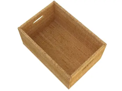 Wooden Box 3D model purchase