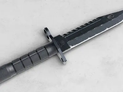 M9 Bayonet Knife  Low-poly 3D model