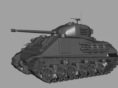 M4 Sherman Tank 3D model purchase