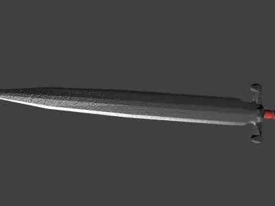 Steel sword 3D model purchase