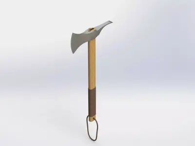 WG 7014 - Axe v3 Low-poly 3D model