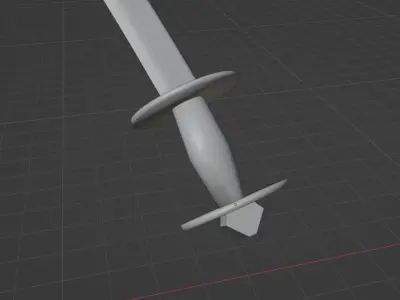 Nepel Medieval Kora Sword Free low-poly 3D model