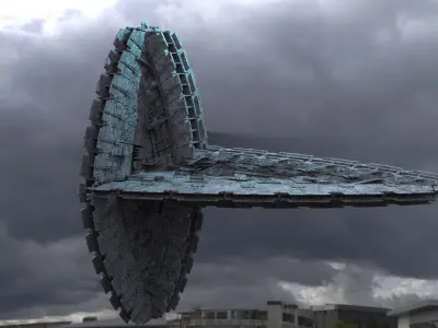 Crystal Alien Monolith Kit bash  3D model