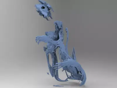 Dantes Demon Clawed ghost 2  3D model