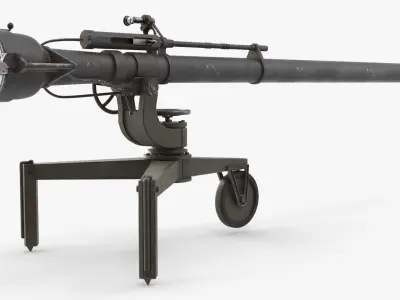  Vintage Recoilless Anti Tank Rifle Black Green 