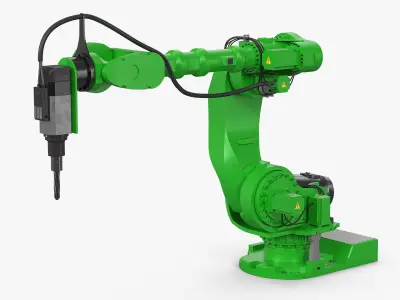  Robotic Arm for Precision Drilling Green 
