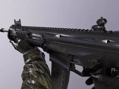 fps RIF  Weapons animations Low-poly 3D model