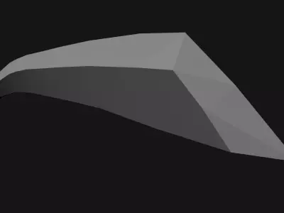 Simple Low-Poly Japanese Odachi  Low-poly 3D model
