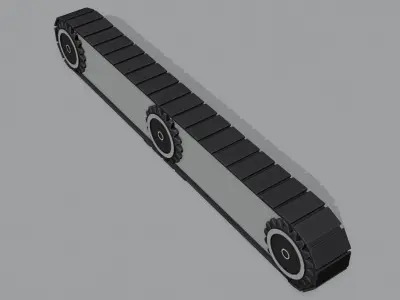 treadmill Sanitization Machine Low-poly 3D model