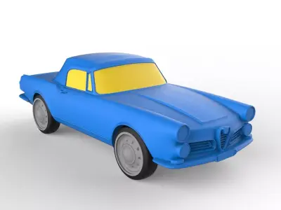 Alfa Romeo 1962 Classic Car 3D print model