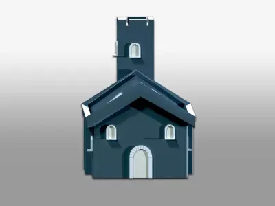 House With Tower Free Free 3D model