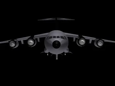 c-17 globemaster III Low-poly 3D model purchase