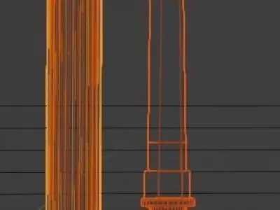 game ready bundle of Tanto Low-poly 3D model