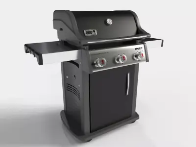 Weber Spirit  E-31  3-Burner Grill with Cabinet 3D model