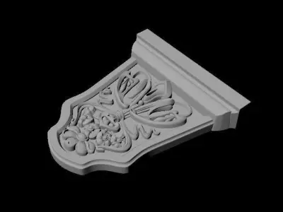 pilaster ornamental corbel 3D model