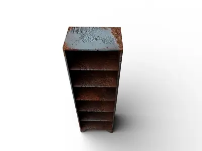 Rusted Metal Stand Low-poly 3D model