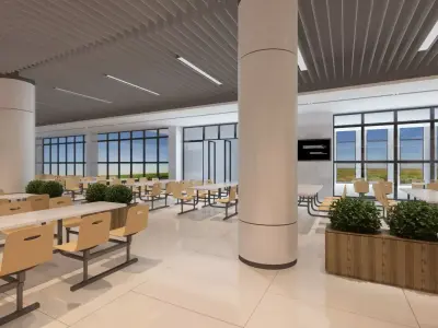 Dining Hall 3D model