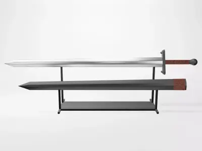 Sword With Scabbard 3D model