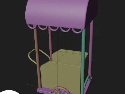 Trolley assets for gaming  3D model