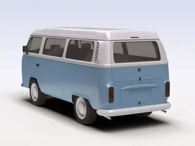 VW T2 Kombi 2013 3D model