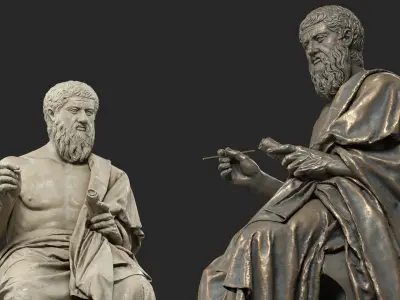 Plato Sculpture 3D model