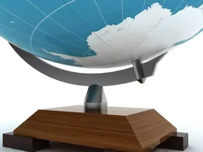 Stylish Globe 3D model