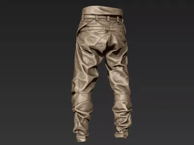 Zbrush Tactical Pants 02 3D model
