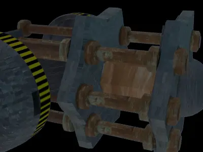 Hammer - Sci - Fi Weapon Free low-poly 3D model