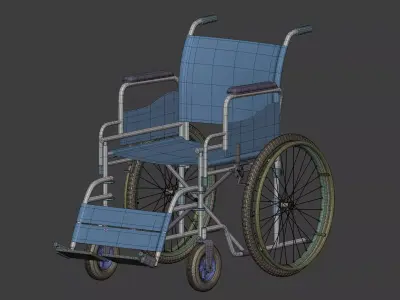 Classic Wheelchair - Wheel Chair 3D model