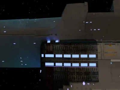 Star Ship Low-poly 3D model