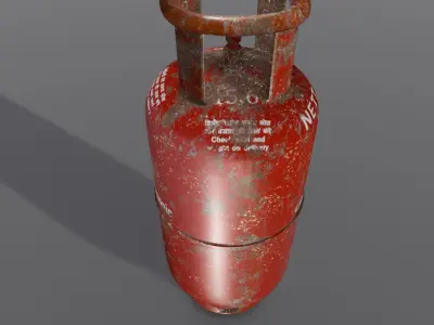 Cylinder 3D Model  Low-poly 3D model