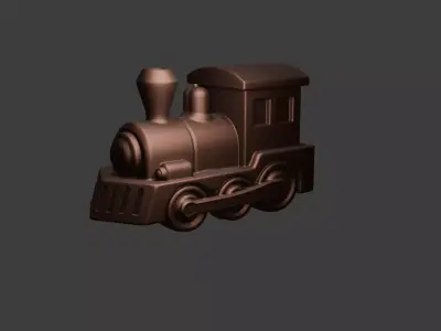 3D Printable Toy Train Figure 3D print model