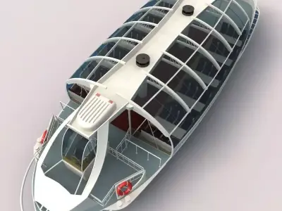 The Seine River Cruise 3d Model  3D model