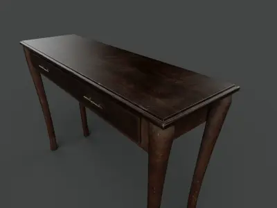 Old Table Low-poly 3D model purchase