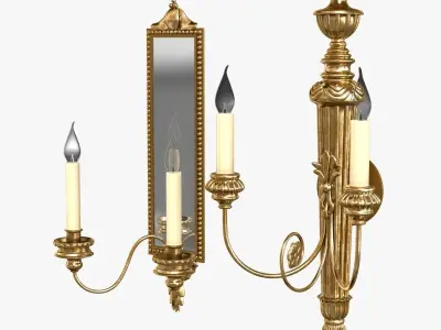 Vaughan Granville and Saltram wall light 3D model