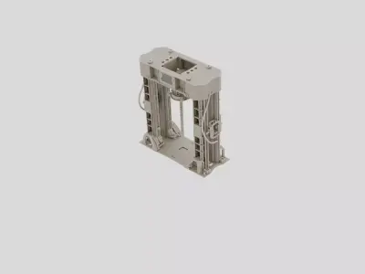Industrial Hydraulic Press Frame for 3D print 3D model