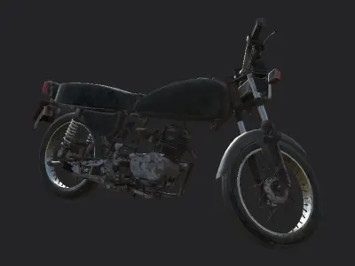 Bikes and Vespa Free low-poly 3D model