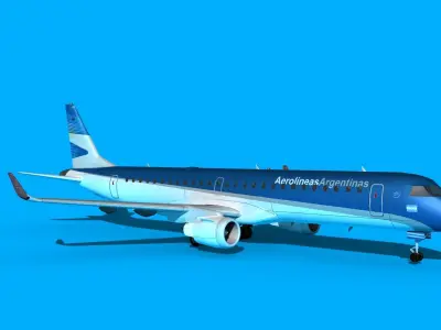 Embraer Emb-190 Aerolineas Argentinas 3D model