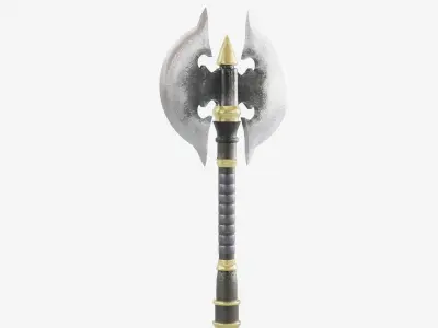 Stylized Big Axe Low-poly 3D model