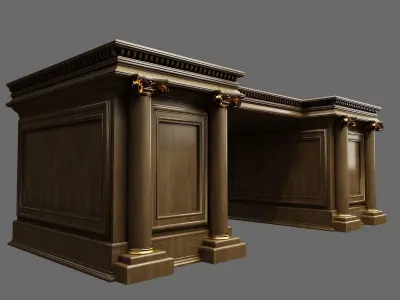 Classic Office Furniture 3D model