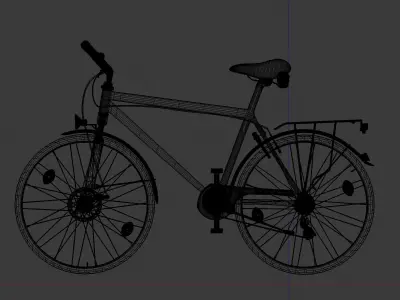 Touring Bicycle 3D model