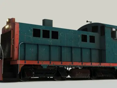 Diesel locomotive 3D model Low-poly 3D model buy