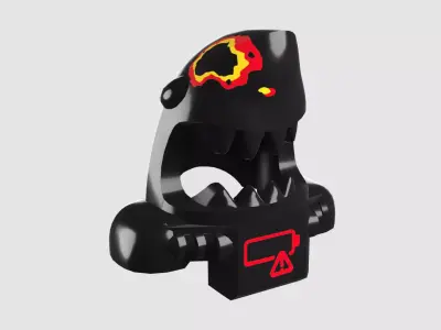 Custom3Dprint Minifigure Accessory - Ninjago Fish Helmets - 003 3D print model